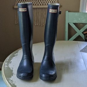 Tall Original Hunter Boots (Navy Sz10)
